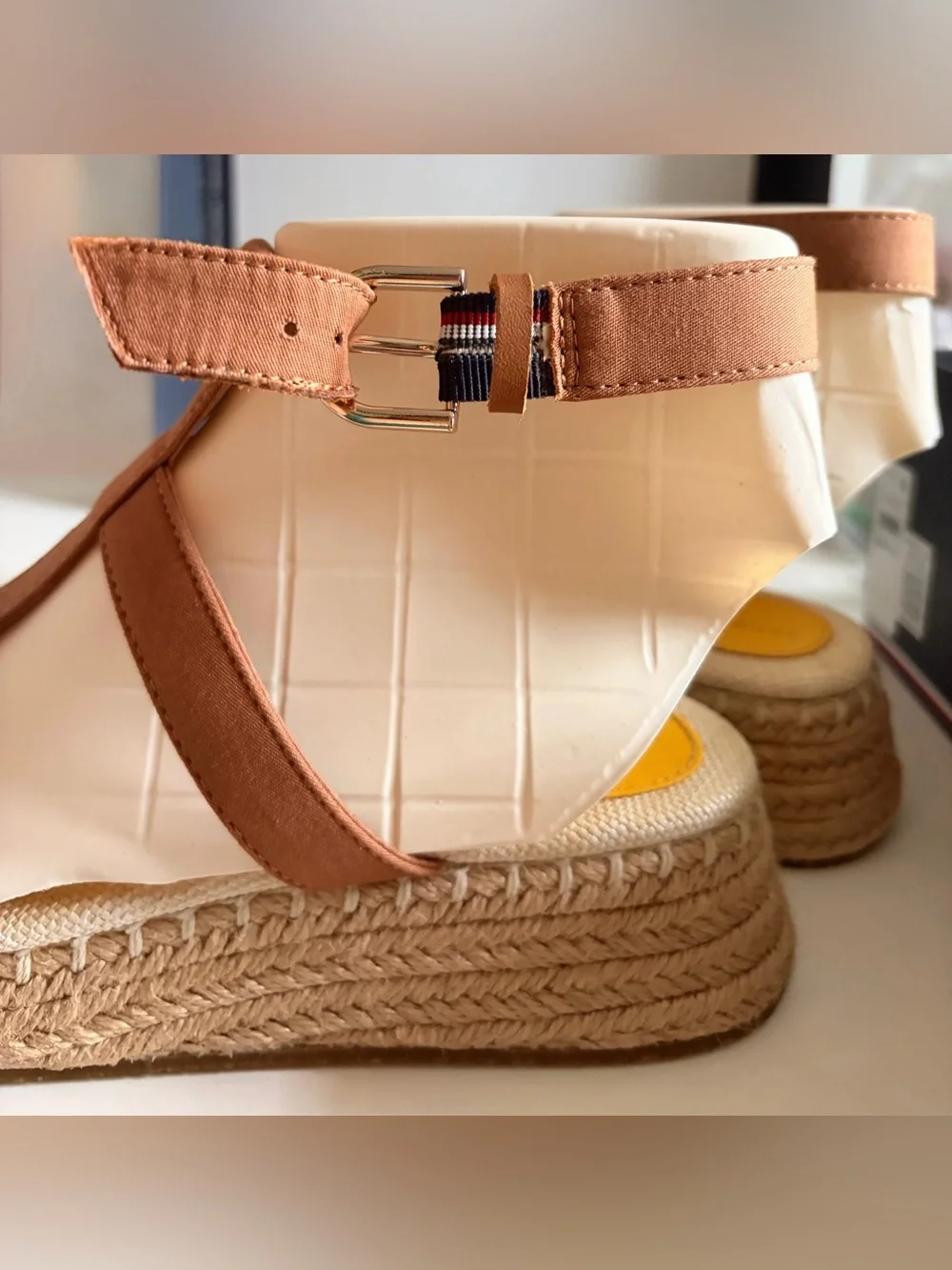 TOMMY - Crochet Platform Wedge Sandals